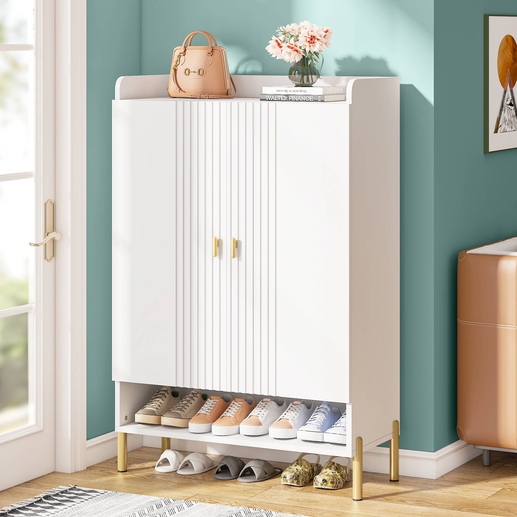 Tribesigns Shoe Cabinet, 6-Tier Shoe Organizer with Adjustable Shelves for Entryway Tribesigns